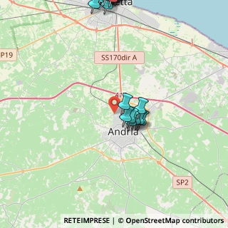 Mappa Via Louis Pasteur, 76123 Andria BT, Italia (5.831)