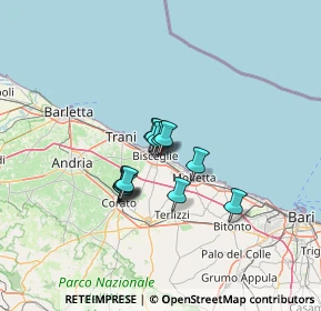 Mappa Strada Cala dell'Arciprete, 76011 Bisceglie BT, Italia (8.67231)