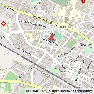 Mappa Via Galileo Galilei, 9, 76011 Bisceglie, Barletta-Andria-Trani (Puglia)
