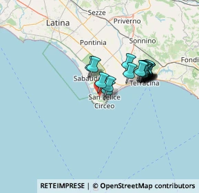 Mappa Via della Mola, 04016 San Felice Circeo LT, Italia (11.602)