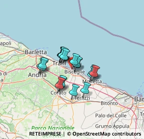 Mappa Carrara Notar Vincenzo, 76011 Bisceglie BT, Italia (9.058)