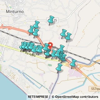 Mappa SS 7qtrvar, 04026 Minturno LT, Italia (0.83704)