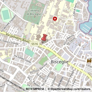 Mappa Lg. Pasquale Uva, 9, 76011 Bisceglie, Barletta-Andria-Trani (Puglia)