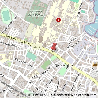 Mappa Via Giovanni Bovio, 54, 70052 Bisceglie, Barletta-Andria-Trani (Puglia)