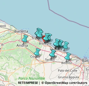 Mappa Via Francesco Baracca, 76011 Bisceglie BT, Italia (9.50278)