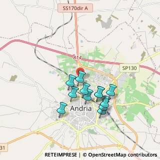 Mappa Via Cammariello, 76123 Andria BT, Italia (1.66667)