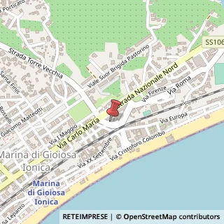 Mappa Via Firenze, 42, 89046 Marina di Gioiosa Ionica, Reggio di Calabria (Calabria)