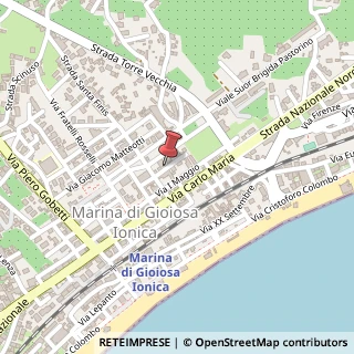 Mappa Via Giuseppe di Vittorio, 89046 Marina di gioiosa ionica RC, Italia, 89046 Marina di Gioiosa Ionica, Reggio di Calabria (Calabria)