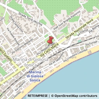 Mappa Via Primo Maggio, 108, 89046 Marina di Gioiosa Ionica RC, Italia, 89046 Marina di Gioiosa Ionica, Reggio di Calabria (Calabria)