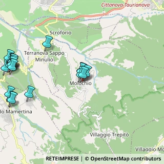 Mappa Via Vittorio Veneto, 89010 Molochio RC, Italia (3.204)