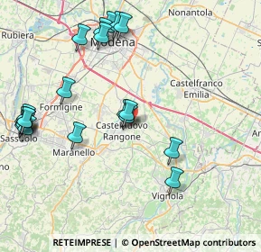 Mappa Via Cavidole, 41051 Castelnuovo Rangone MO, Italia (9.5935)