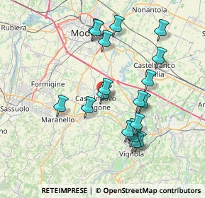 Mappa Via Cavidole, 41051 Castelnuovo Rangone MO, Italia (7.26842)
