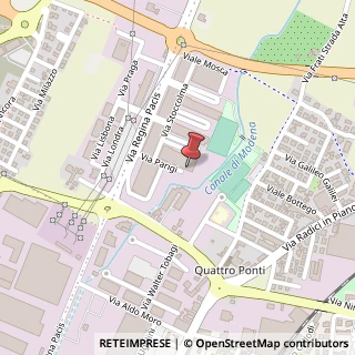 Mappa Via Parigi, 23, 41049 Sassuolo, Modena (Emilia Romagna)