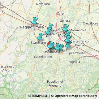 Mappa Via Parigi, 41049 Sassuolo MO, Italia (9.7175)