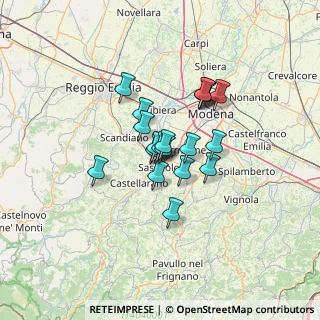 Mappa Via Parigi, 41049 Sassuolo MO, Italia (9.036)