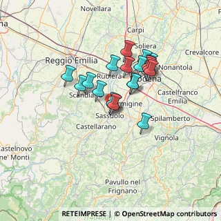 Mappa Via Parigi, 41049 Sassuolo MO, Italia (10.8395)