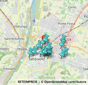 Mappa Via Frati Str. Alta, 41049 Sassuolo MO, Italia (1.33235)