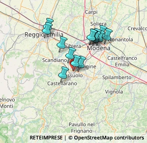 Mappa Via Frati Str. Alta, 41049 Sassuolo MO, Italia (11.886)