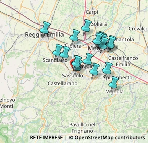 Mappa Via Frati Str. Alta, 41049 Sassuolo MO, Italia (11.2595)