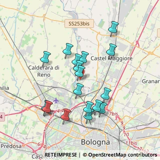 Mappa Via P. Golfieri, 40013 Castel Maggiore BO, Italia (3.53118)