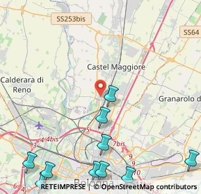 Mappa Via Andrea Costa, 40013 Bologna BO, Italia (6.66636)