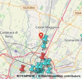 Mappa Via Andrea Costa, 40013 Bologna BO, Italia (6.627)