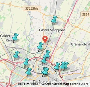 Mappa Via Andrea Costa, 40013 Bologna BO, Italia (4.98769)