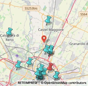 Mappa Via Andrea Costa, 40013 Bologna BO, Italia (5.477)