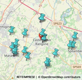 Mappa Via Bruno Buozzi, 41051 Castelnuovo Rangone MO, Italia (4.4815)