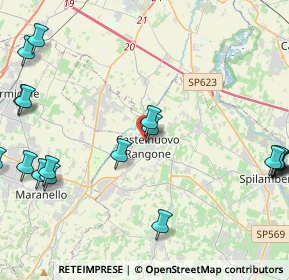 Mappa Via Bruno Buozzi, 41051 Castelnuovo Rangone MO, Italia (6.1865)