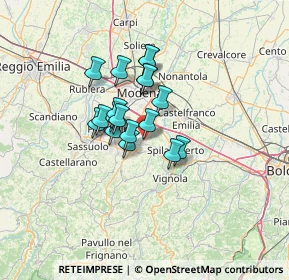 Mappa Via Bruno Buozzi, 41051 Castelnuovo Rangone MO, Italia (8.98667)