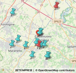 Mappa Via della Tecnica, 41051 Castelnuovo Rangone MO, Italia (3.85357)