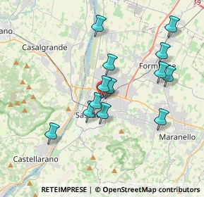 Mappa Viale Caboto, 41049 Sassuolo MO, Italia (3.42385)
