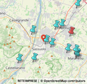 Mappa Viale Caboto, 41049 Sassuolo MO, Italia (4.53077)