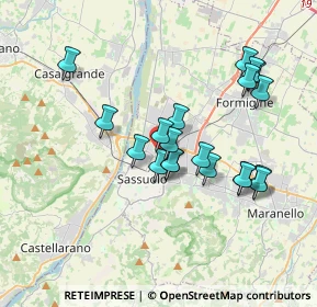 Mappa Viale Caboto, 41049 Sassuolo MO, Italia (3.3715)