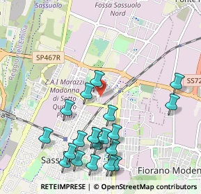 Mappa Viale Caboto, 41049 Sassuolo MO, Italia (1.176)