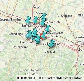 Mappa Via A. Grandi, 41051 Castelnuovo Rangone MO, Italia (8.95333)