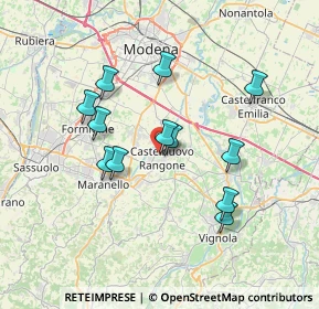 Mappa Via A. Grandi, 41051 Castelnuovo Rangone MO, Italia (6.4725)