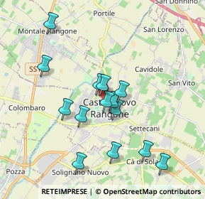 Mappa Via A. Grandi, 41051 Castelnuovo Rangone MO, Italia (1.72929)