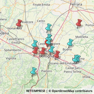 Mappa Via Corticella, 40013 Bologna BO, Italia (13.75667)