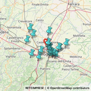 Mappa Via Corticella, 40013 Bologna BO, Italia (9.811)