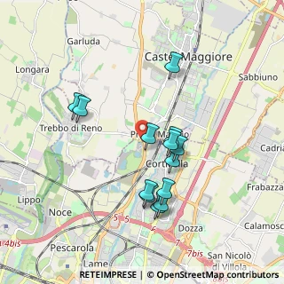 Mappa Via Corticella, 40013 Bologna BO, Italia (1.68462)