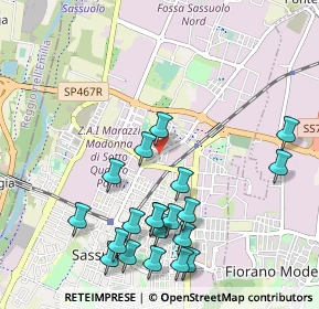 Mappa Viale M. Polo, 41049 Sassuolo MO, Italia (1.168)