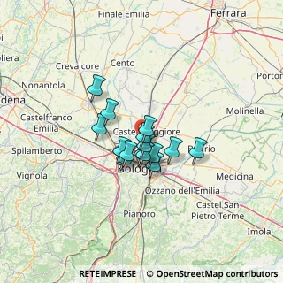 Mappa N. loc. Primo Maggio, 40013 Castel Maggiore BO, Italia (8.13133)