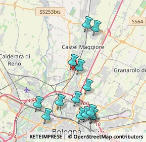 Mappa Via di Corticella, 40013 Castel Maggiore BO, Italia (4.45429)