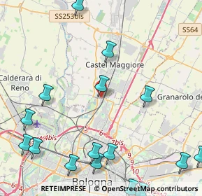 Mappa Via di Corticella, 40013 Castel Maggiore BO, Italia (6.06438)