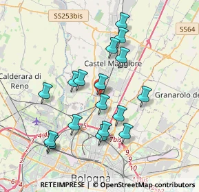 Mappa Via di Corticella, 40013 Castel Maggiore BO, Italia (3.50176)