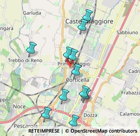 Mappa Via di Corticella, 40013 Castel Maggiore BO, Italia (2.30385)
