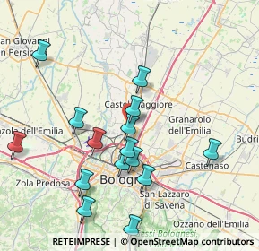 Mappa Via di Corticella, 40013 Castel Maggiore BO, Italia (8.12733)