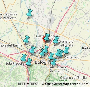 Mappa Via di Corticella, 40013 Castel Maggiore BO, Italia (6.27)